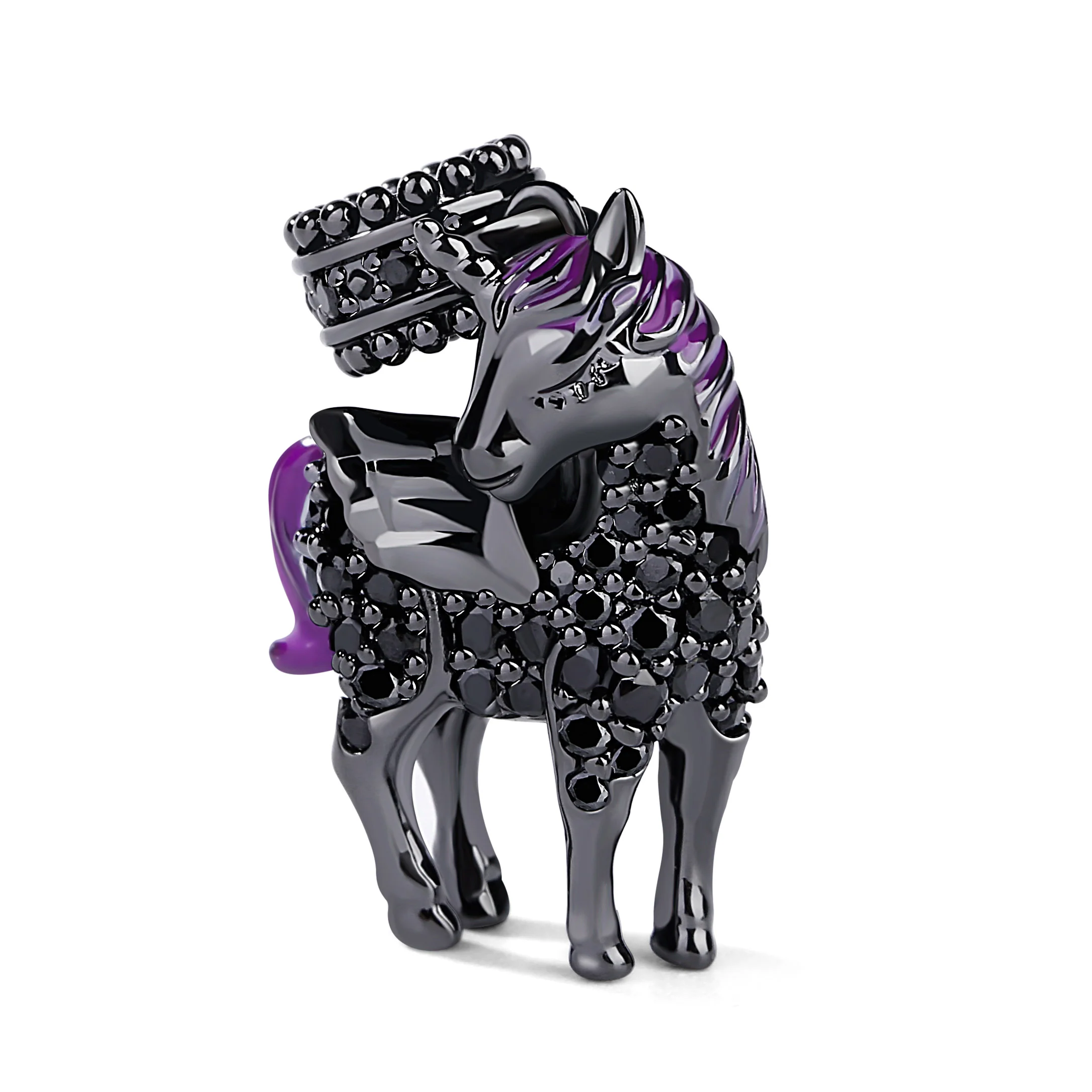 Gnoce Pendentif Ailes de Licorne Alliage argent plaqué platine
