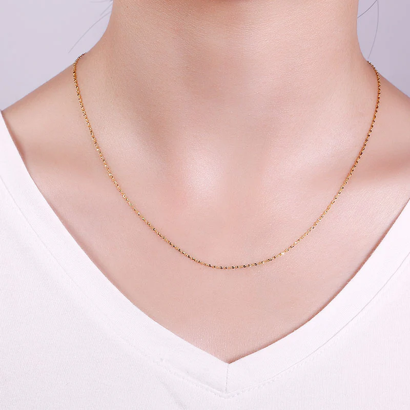 Collier de Base en Argent 925 Plaqué Or/Or Rose 18K Composition de Pendentif ou Charm - G - Image 3