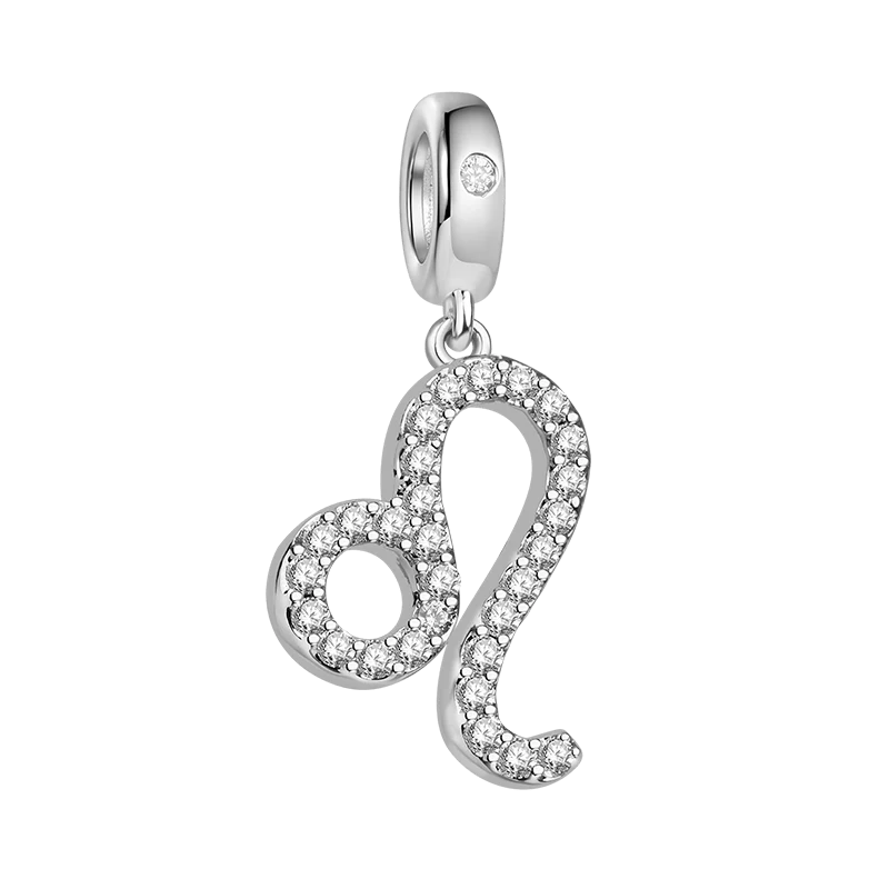 Gnoce Charme du Lion Alliage argent plaqué platine