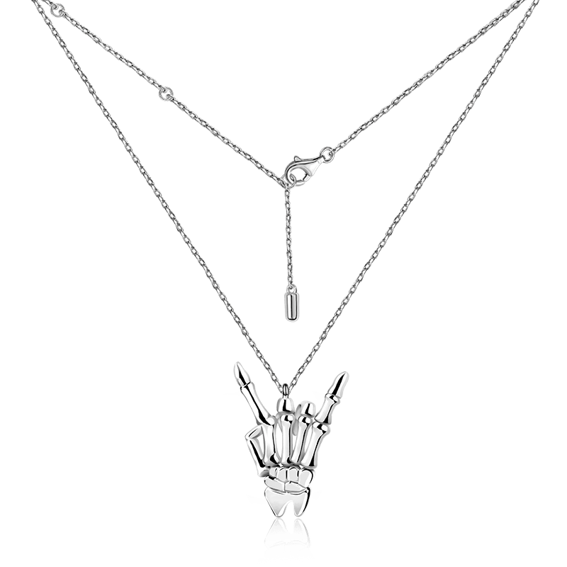 Gnoce Pendentif Croix Chaîne Collier Alliage argent plaqué platine - Image 2