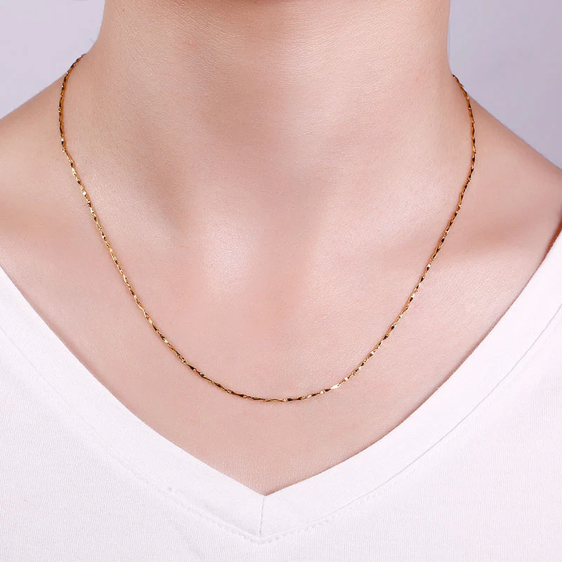 Collier de Base en Argent 925 Plaqué Or/Or Rose 18K Composition de Pendentif ou Charm - D - Image 3