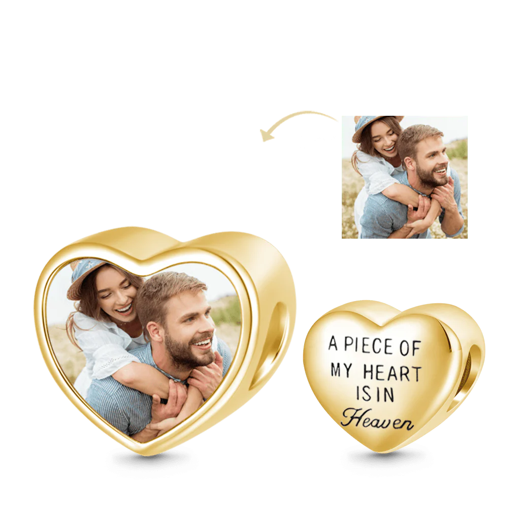 Gnoce Charm Photo Amour Pour Toujours Alliage argent plaqué platine - Image 2