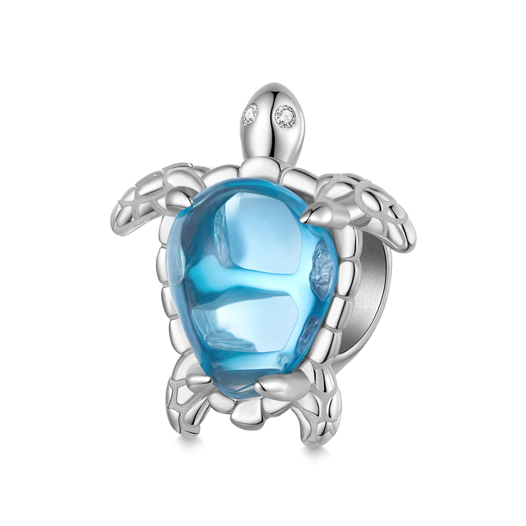 Gnoce Charm Tortue de Mer Bleue Romantique