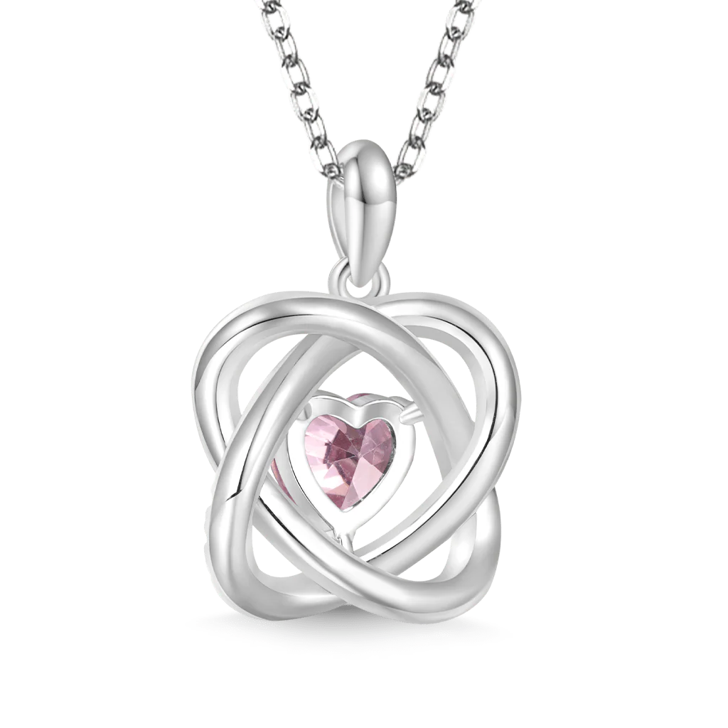 Gnoce Collier Pierre de Naissance Cœur Celtique - Image 2
