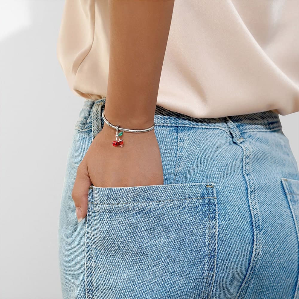 Gnoce Pendentif Cerise Embrasse un Cœur - Image 4