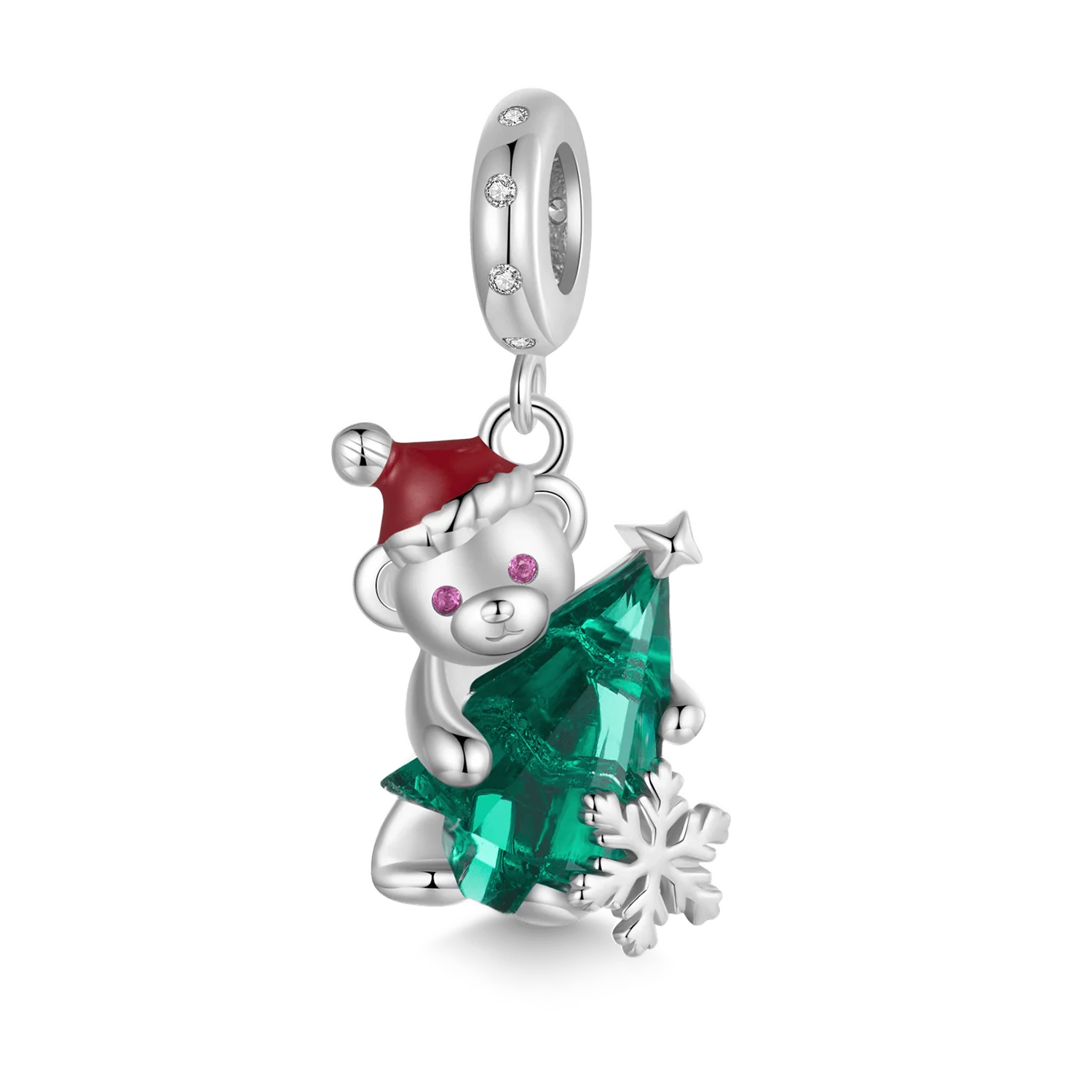 Gnoce Pendentif Ours & Arbre de Noël