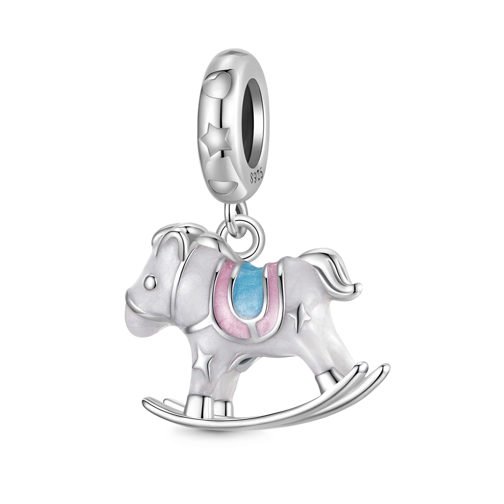Gnoce Pendentif Cheval en Bois Exquis