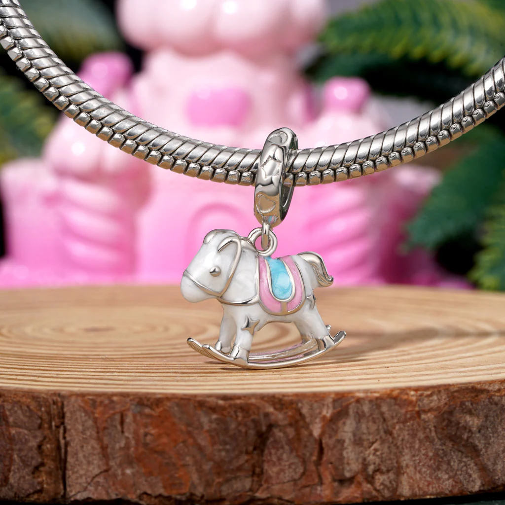 Gnoce Pendentif Cheval en Bois Exquis - Image 3