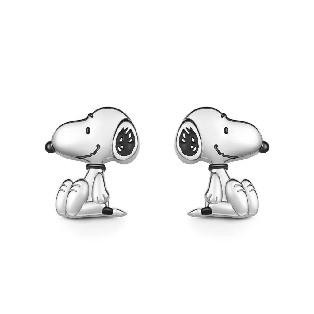 Gnoce Peanuts Snoopy Boucles d'oreilles type puces - Image 2