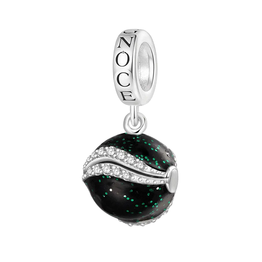 Gnoce Charm Oeil de Diable Rotatif Alliage argent plaqué platine