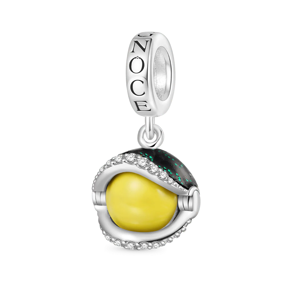Gnoce Charm Oeil de Diable Rotatif Alliage argent plaqué platine - Image 3