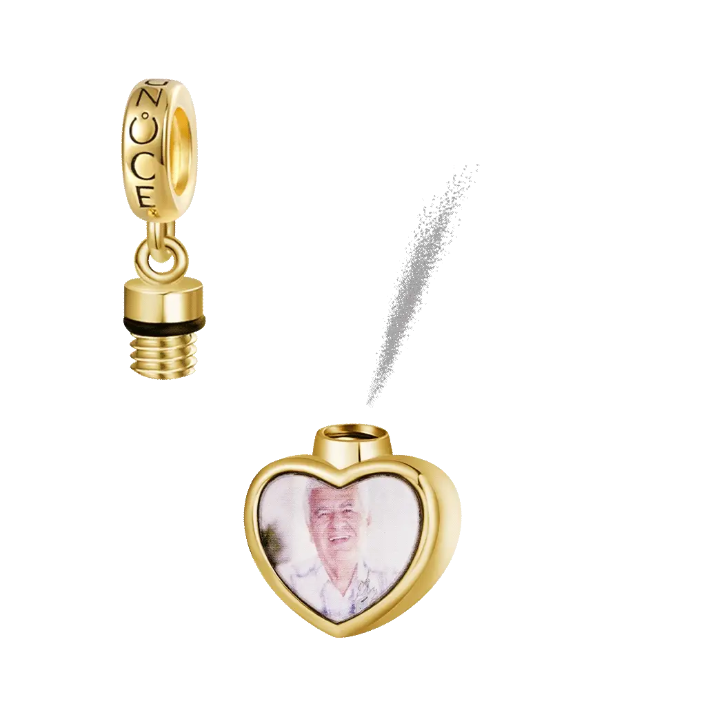 Gnoce Mon Ange Gardien Urne Mémorial Photo Charme Alliage argent plaqué platine