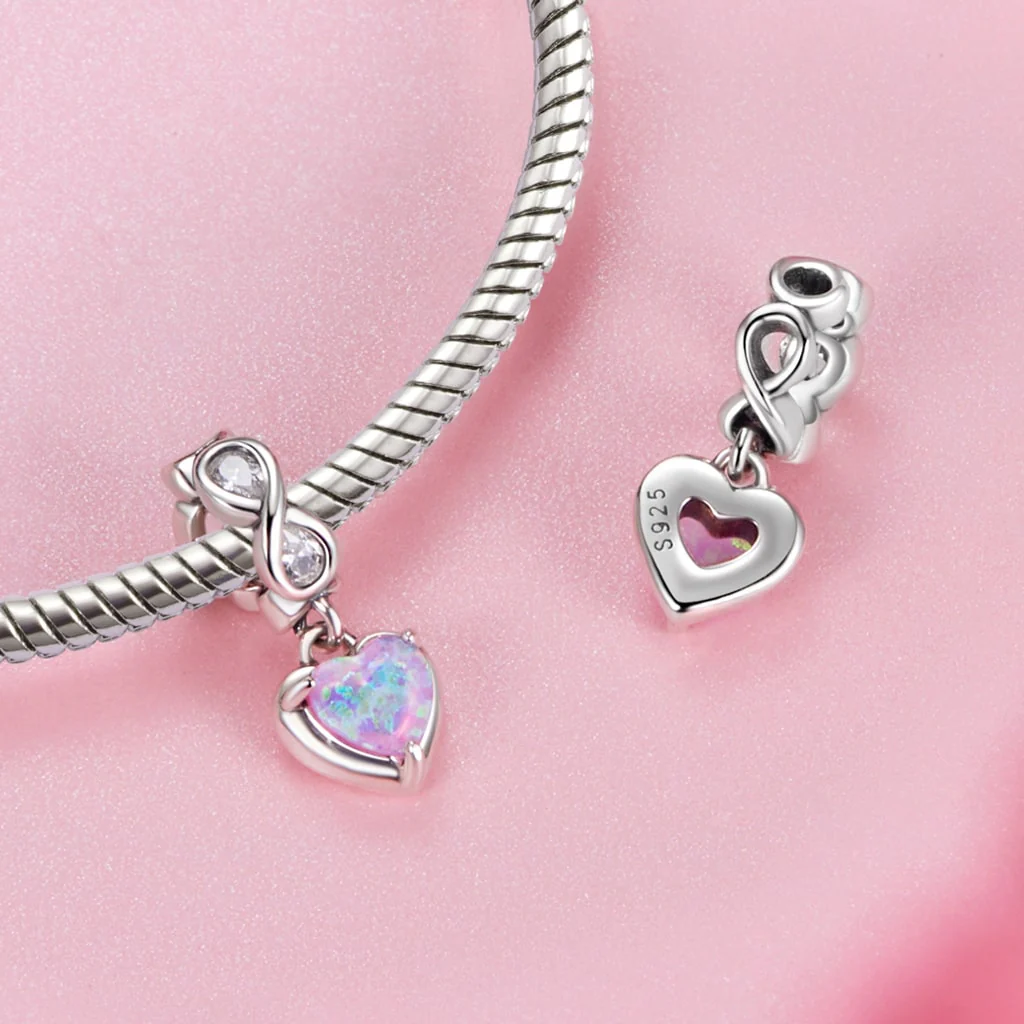 Gnoce Pendentif Opale Cœur d'Éternité - Image 2