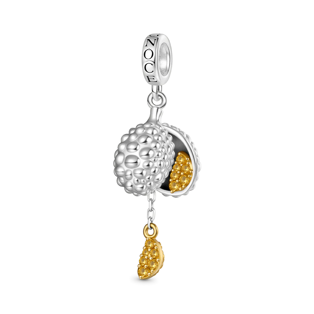 Gnoce Roi des Fruits Charme Durian Alliage argent plaqué platine