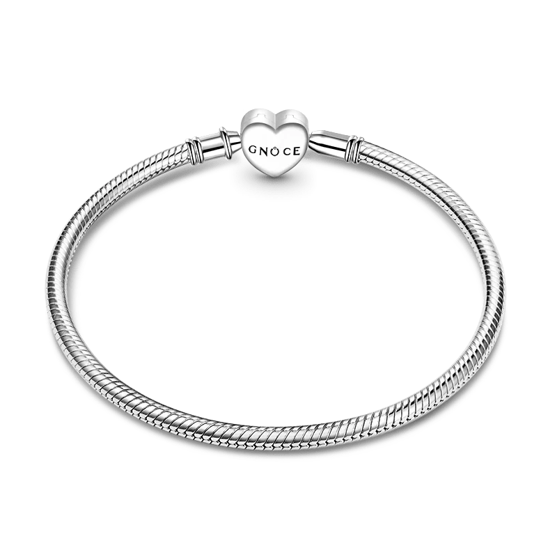 Gnoce Bracelet chaîne serpent d'amour Alliage argent plaqué platine - Image 2