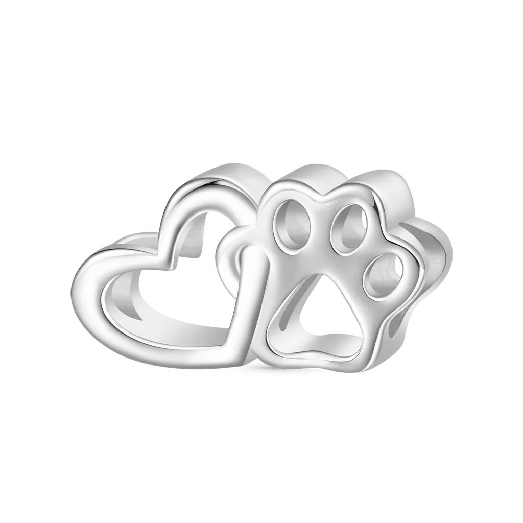 Gnoce Charm Creux d'Amour Mignon Alliage argent plaqué platine