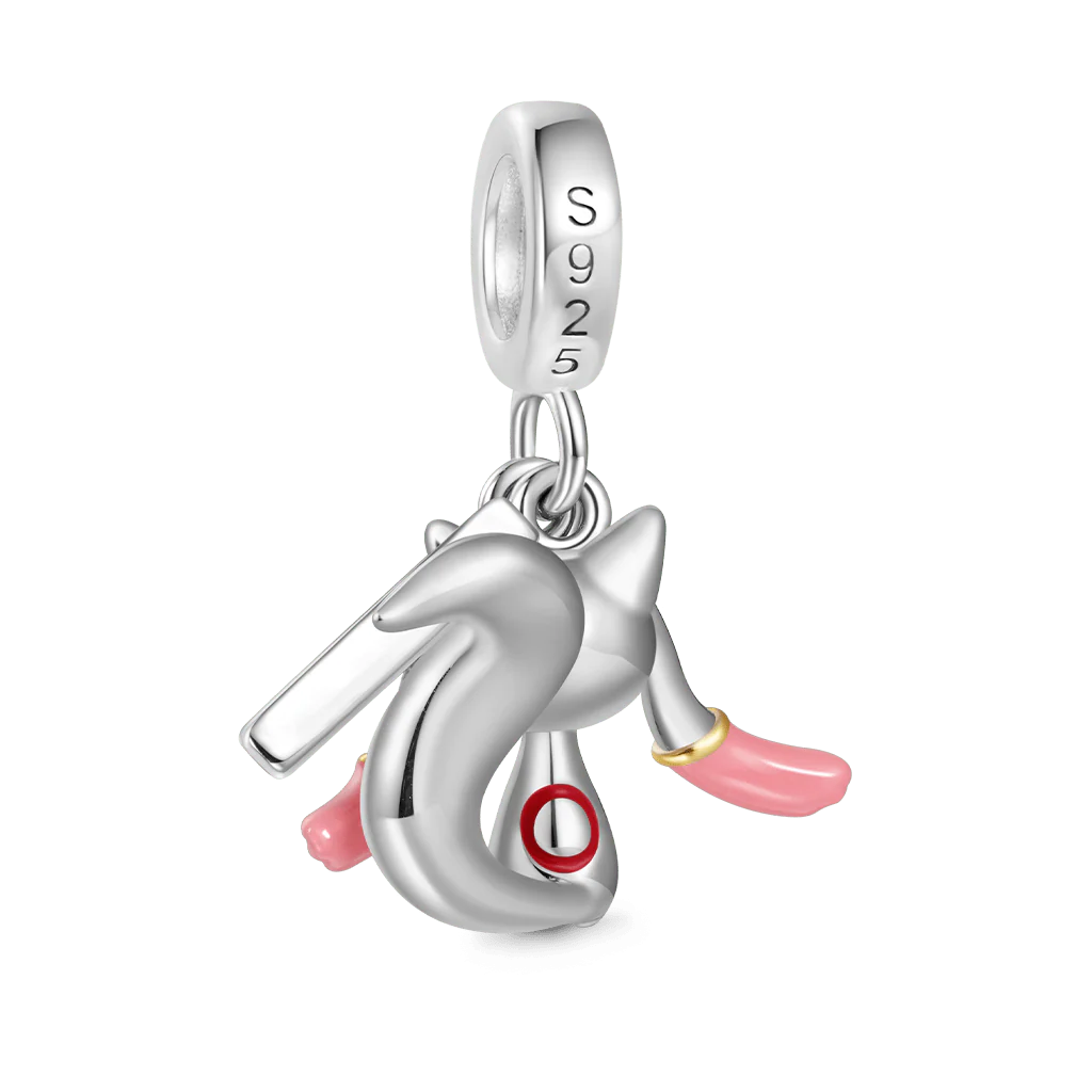 Gnoce Messager de Magie Charm Kyubey Alliage argent plaqué platine - Image 2