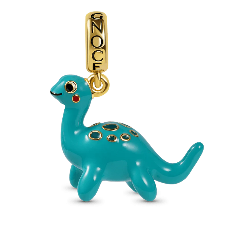 Gnoce Charme de Plesiosaurus Alliage argent plaqué platine