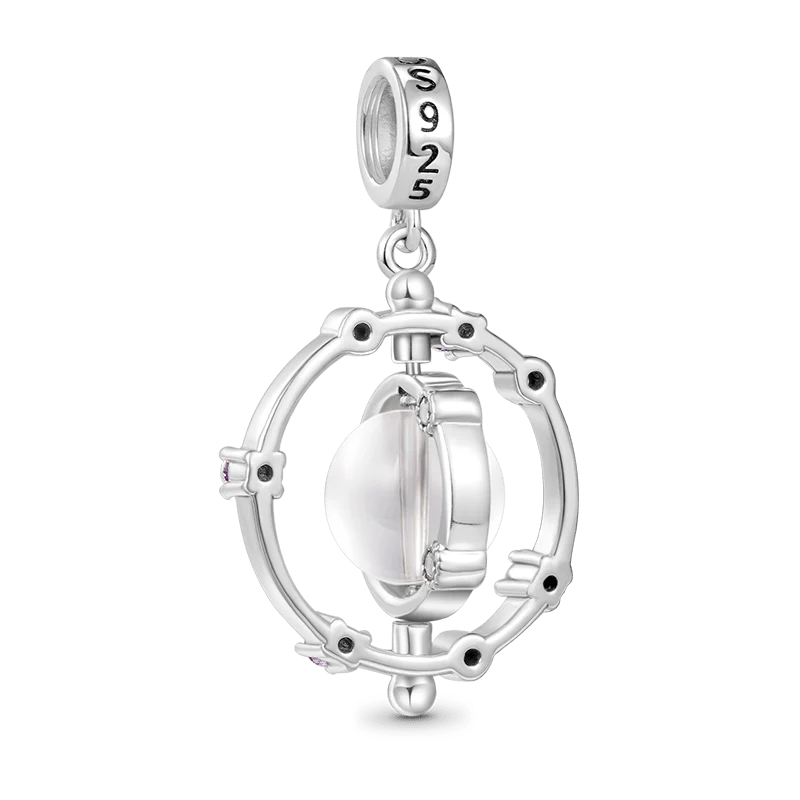 Gnoce Pendentif Galaxie Rotatif en Pierre Naturelle - Image 2