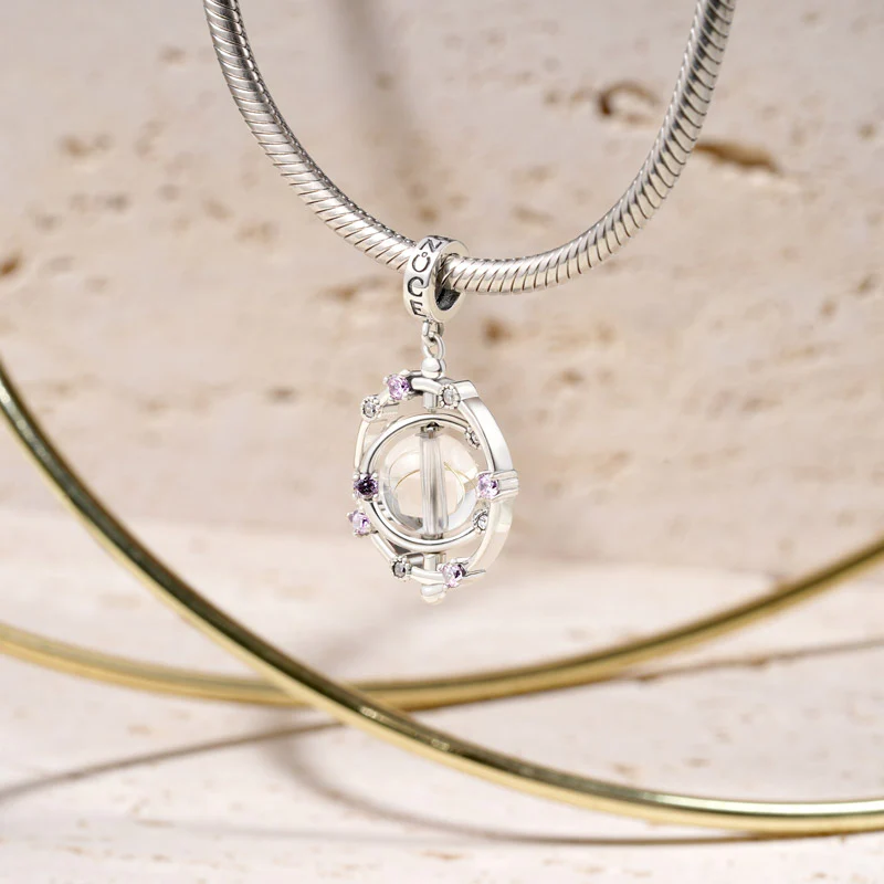 Gnoce Pendentif Galaxie Rotatif en Pierre Naturelle - Image 3