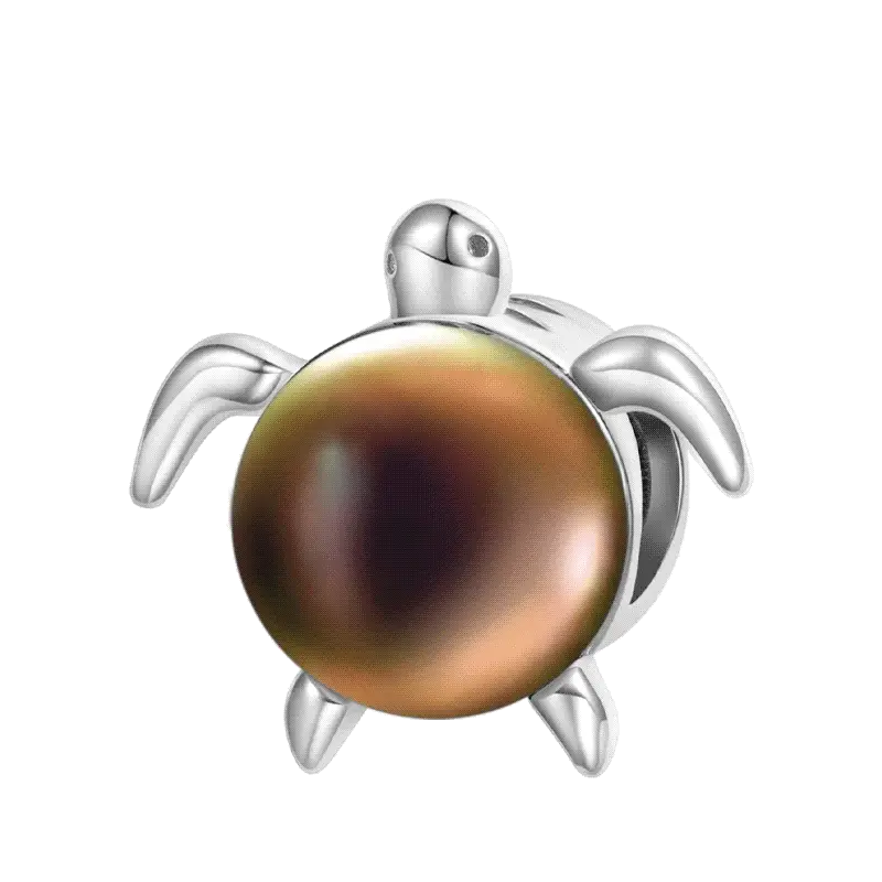 Gnoce Charm humeur tortue de mer Alliage argent plaqué platine