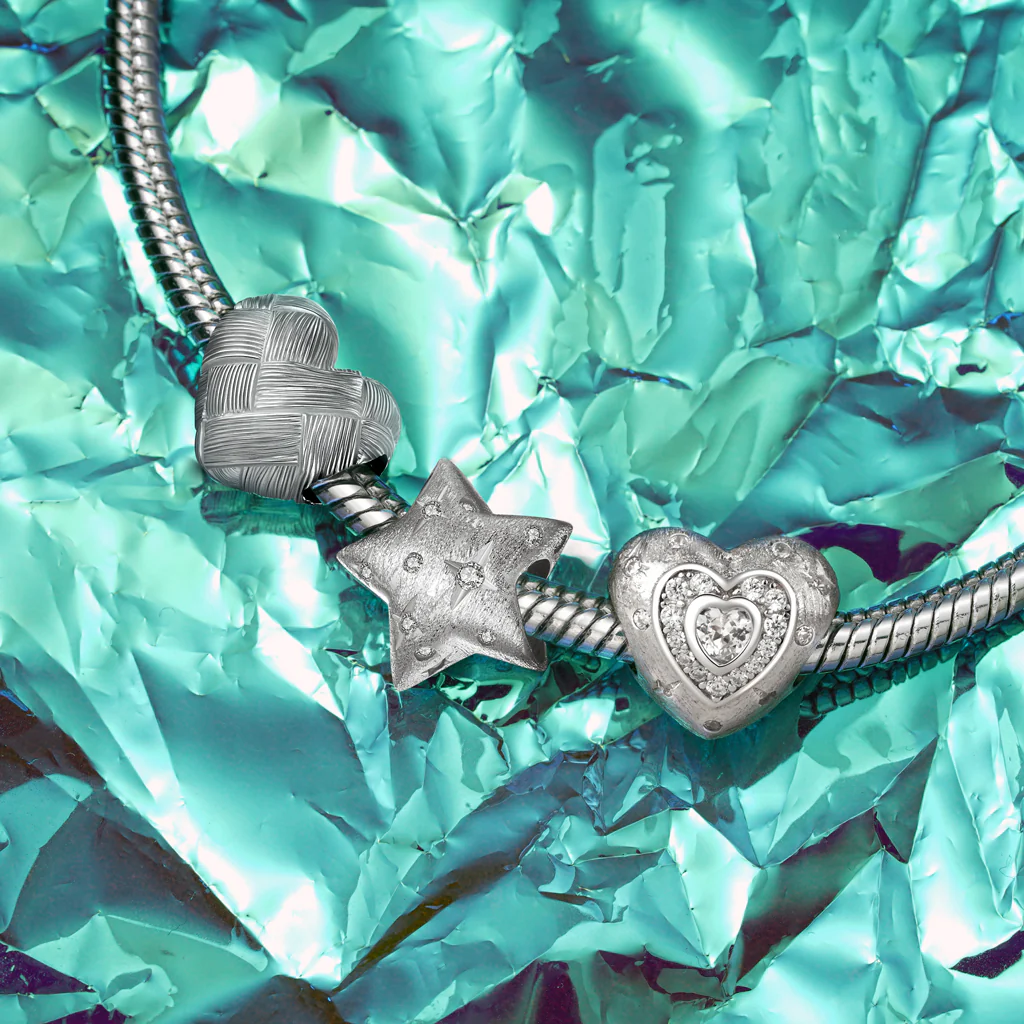 Gnoce Charm Cœur Givré Brillant - Image 3