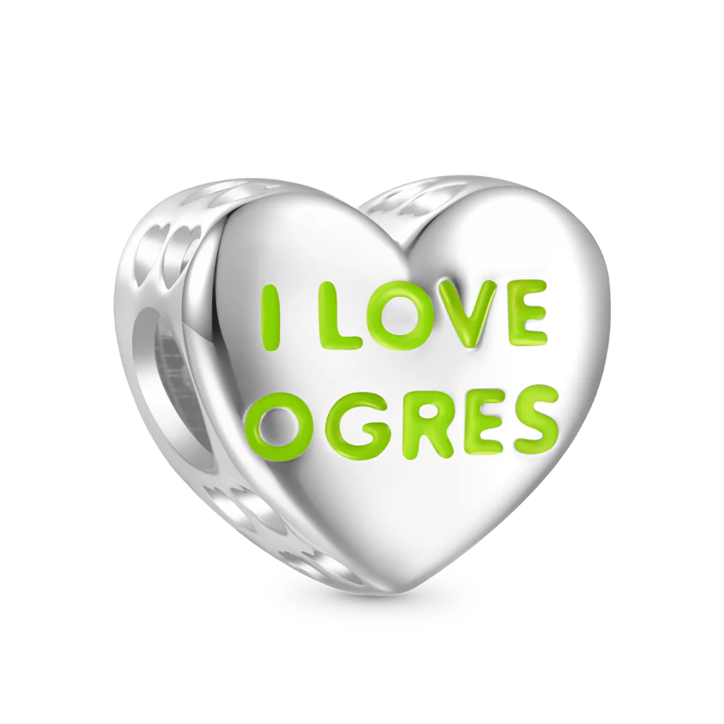 Gnoce Charm Shrek et Fiona Cœur 'I LOVE OGRES' - Image 2