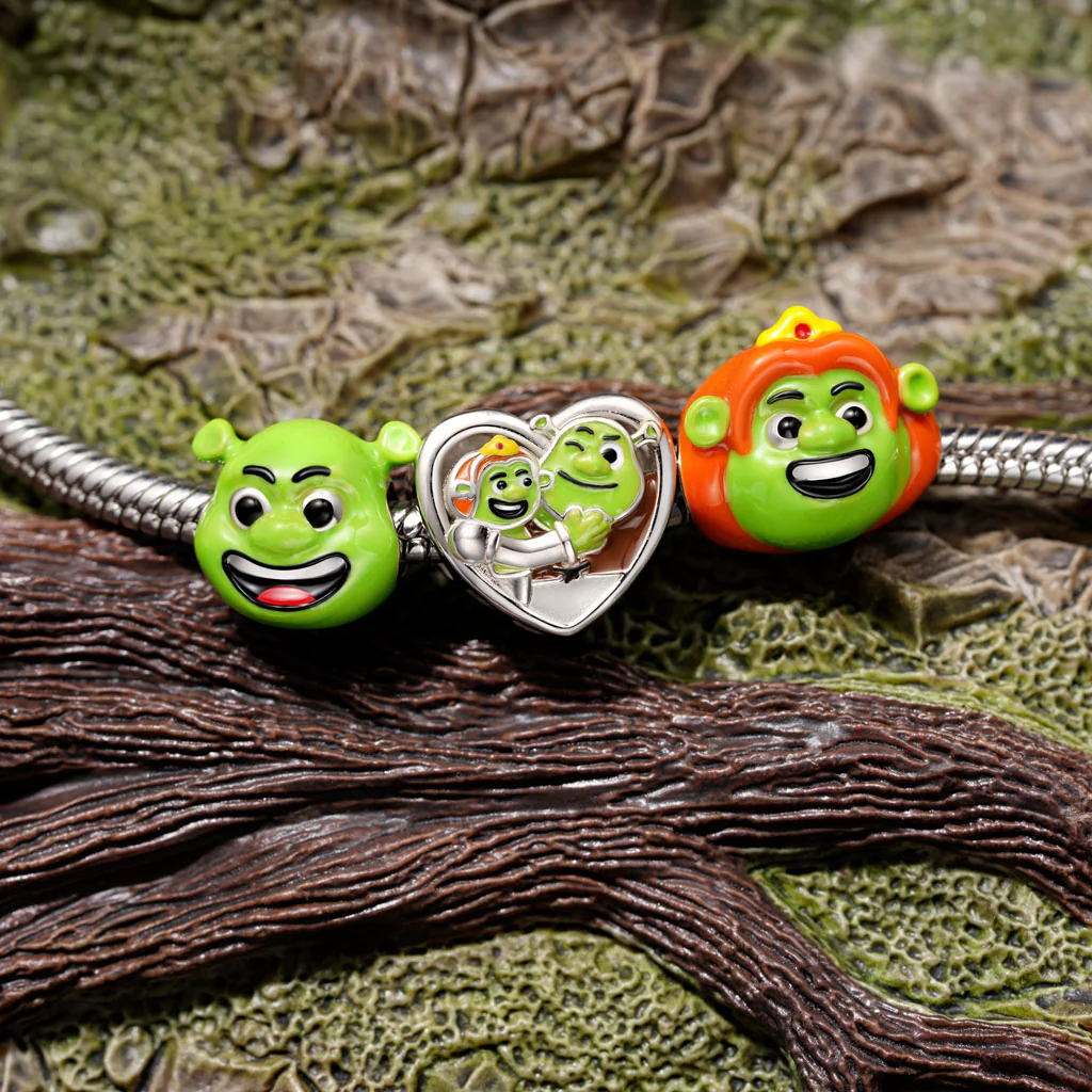 Gnoce Charm Shrek et Fiona Cœur 'I LOVE OGRES' - Image 3