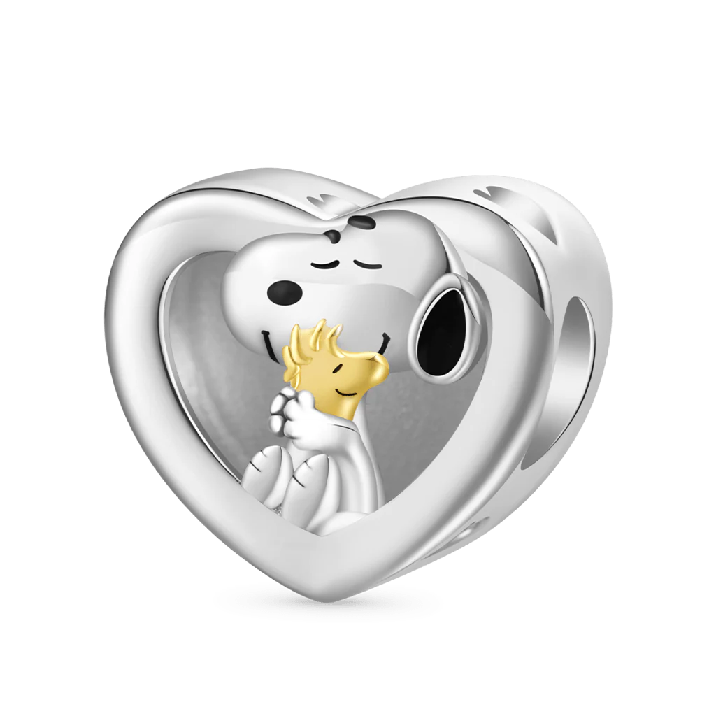 Gnoce Charm Peanuts Photo Personnalisé Snoopy Embrasse Woodstock - Image 2