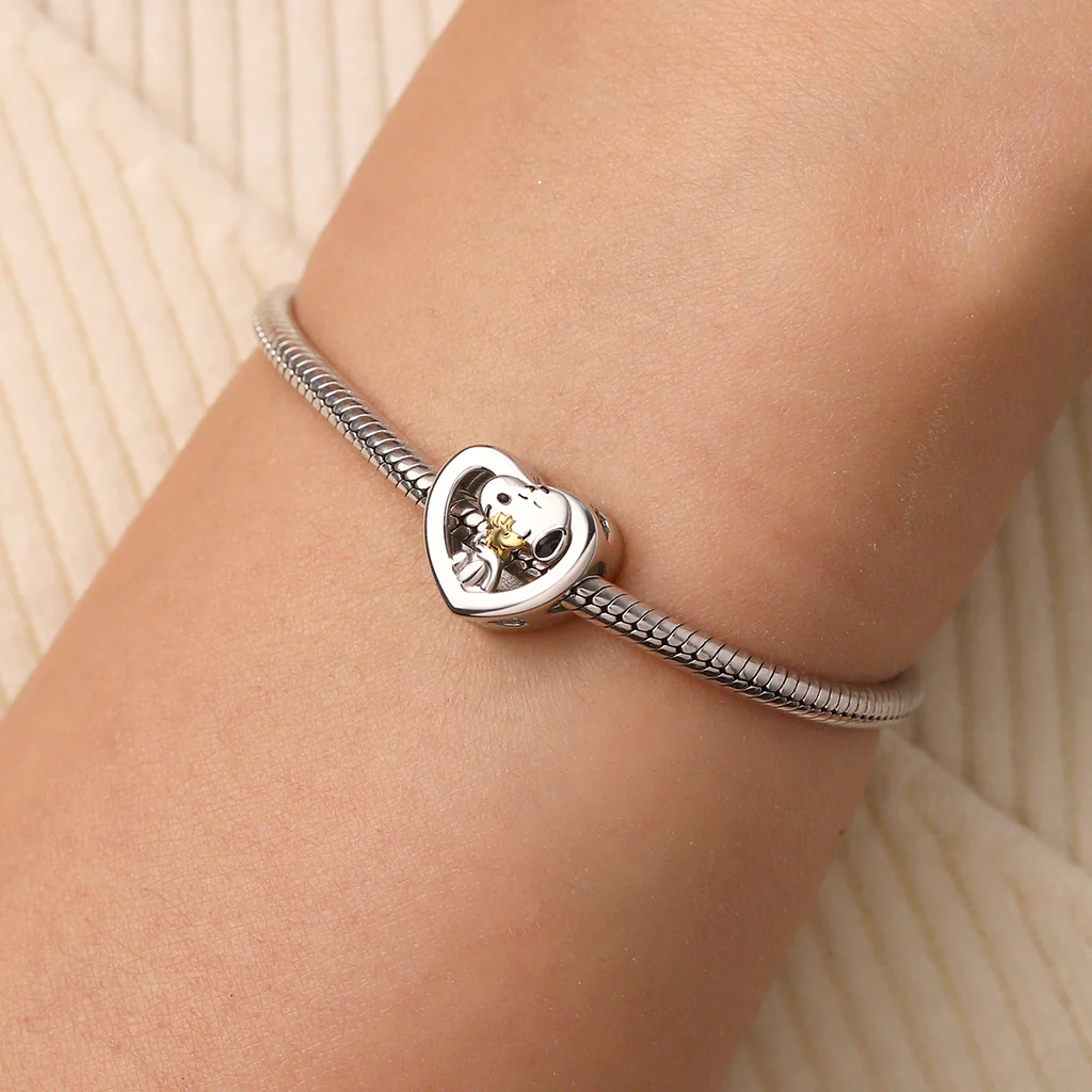 Gnoce Charm Peanuts Photo Personnalisé Snoopy Embrasse Woodstock - Image 5