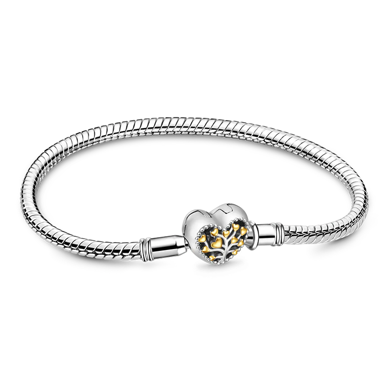 Gnoce Bracelet chaîne serpent arbre de vie Alliage argent plaqué platine - Image 2