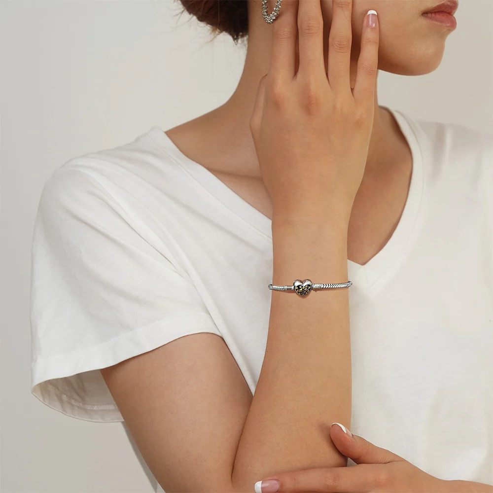 Gnoce Bracelet chaîne serpent arbre de vie Alliage argent plaqué platine - Image 5